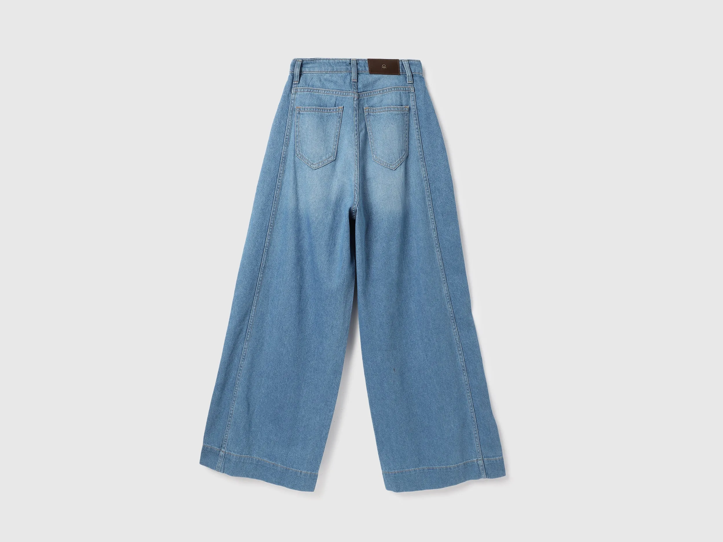 Solid Wide Leg Trousers
