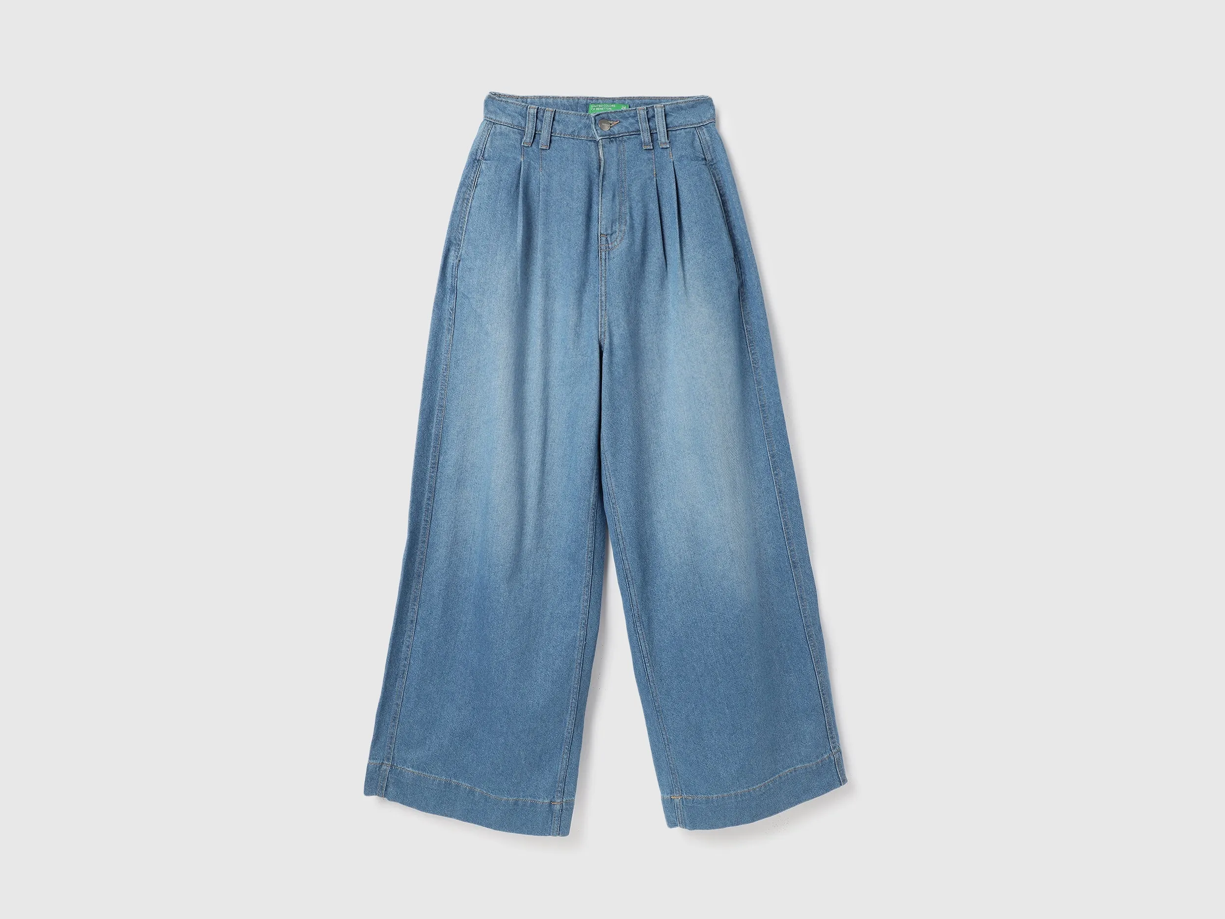 Solid Wide Leg Trousers