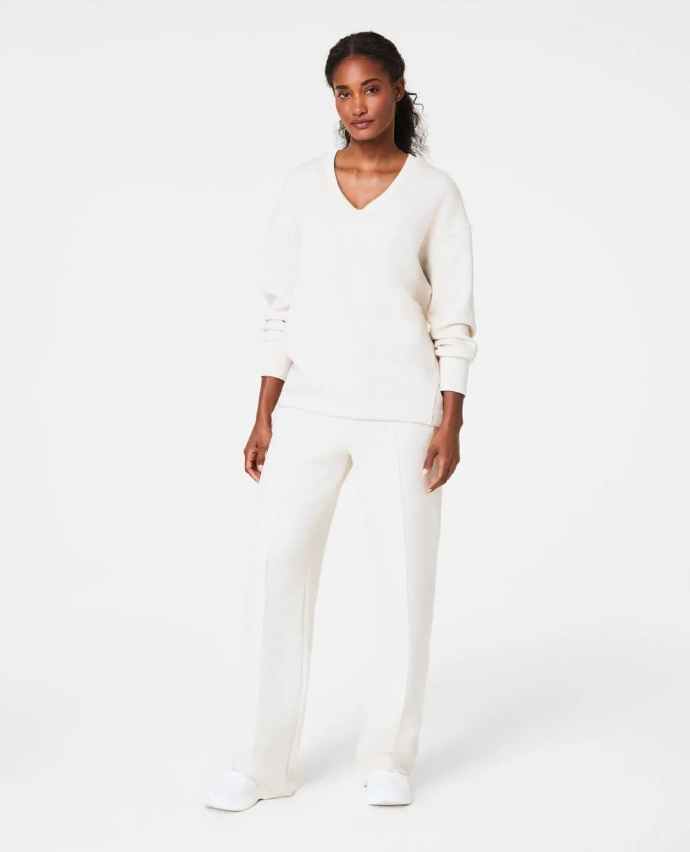 Spanx® Airessentials Brushed V-neck Tunic Heather Cream