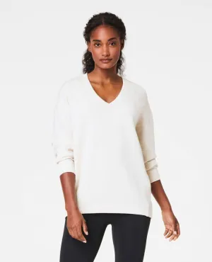 Spanx® Airessentials Brushed V-neck Tunic Heather Cream