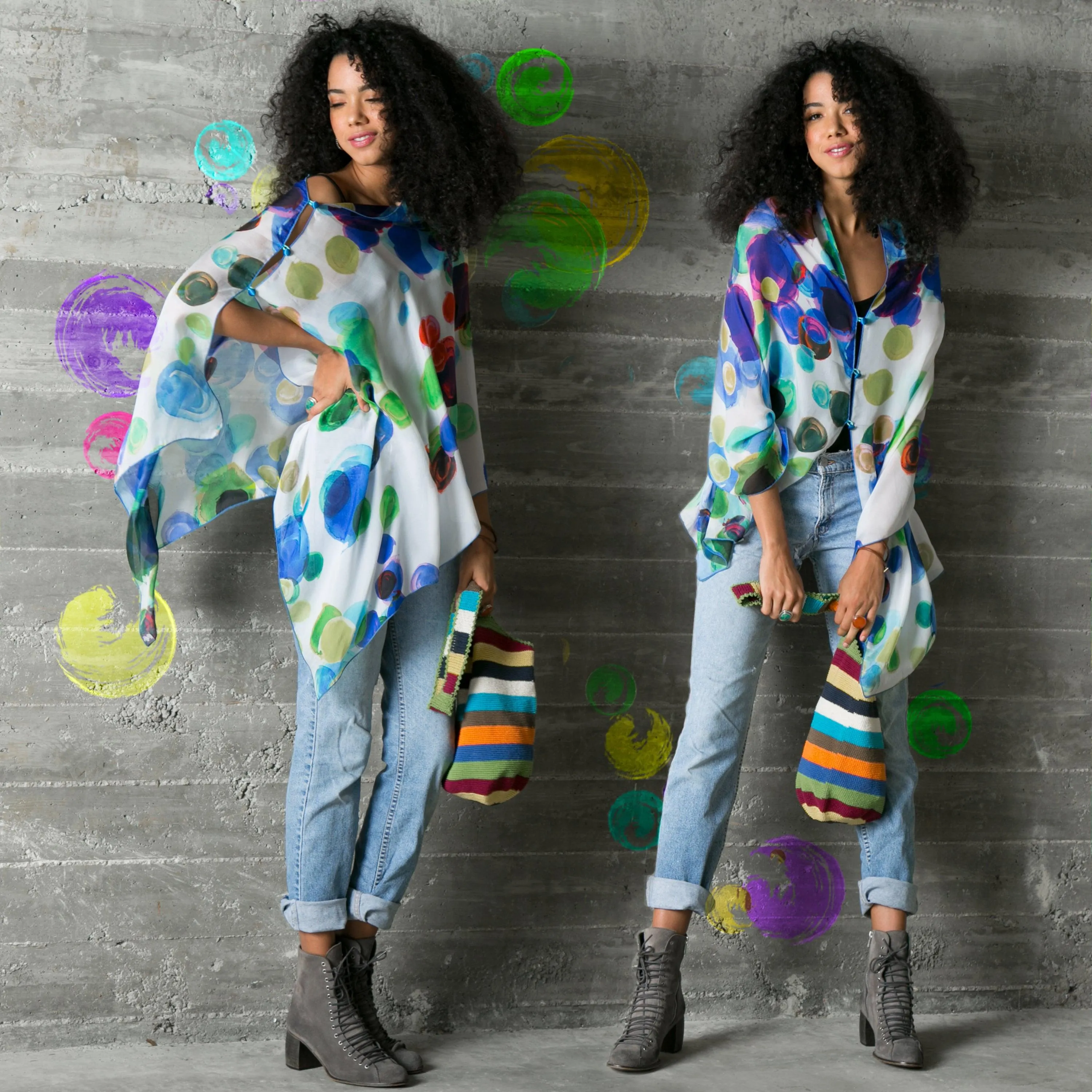 Spirit Silk Chiffon Scarf Wrap
