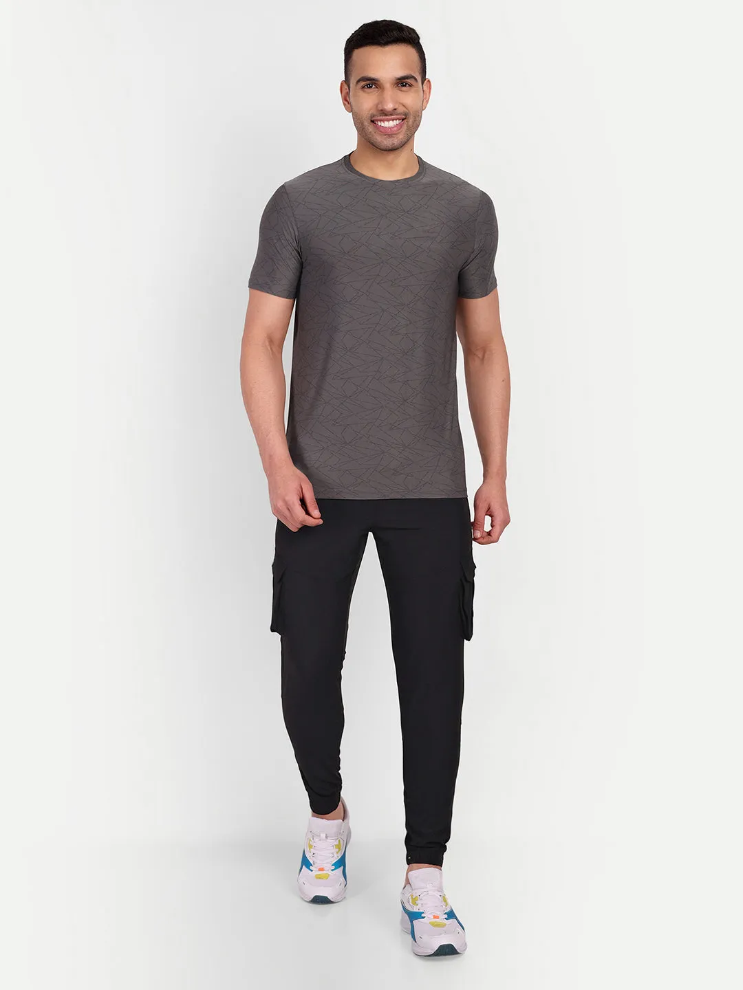Sport Sun Black NS Lycra Cargo Jogger
