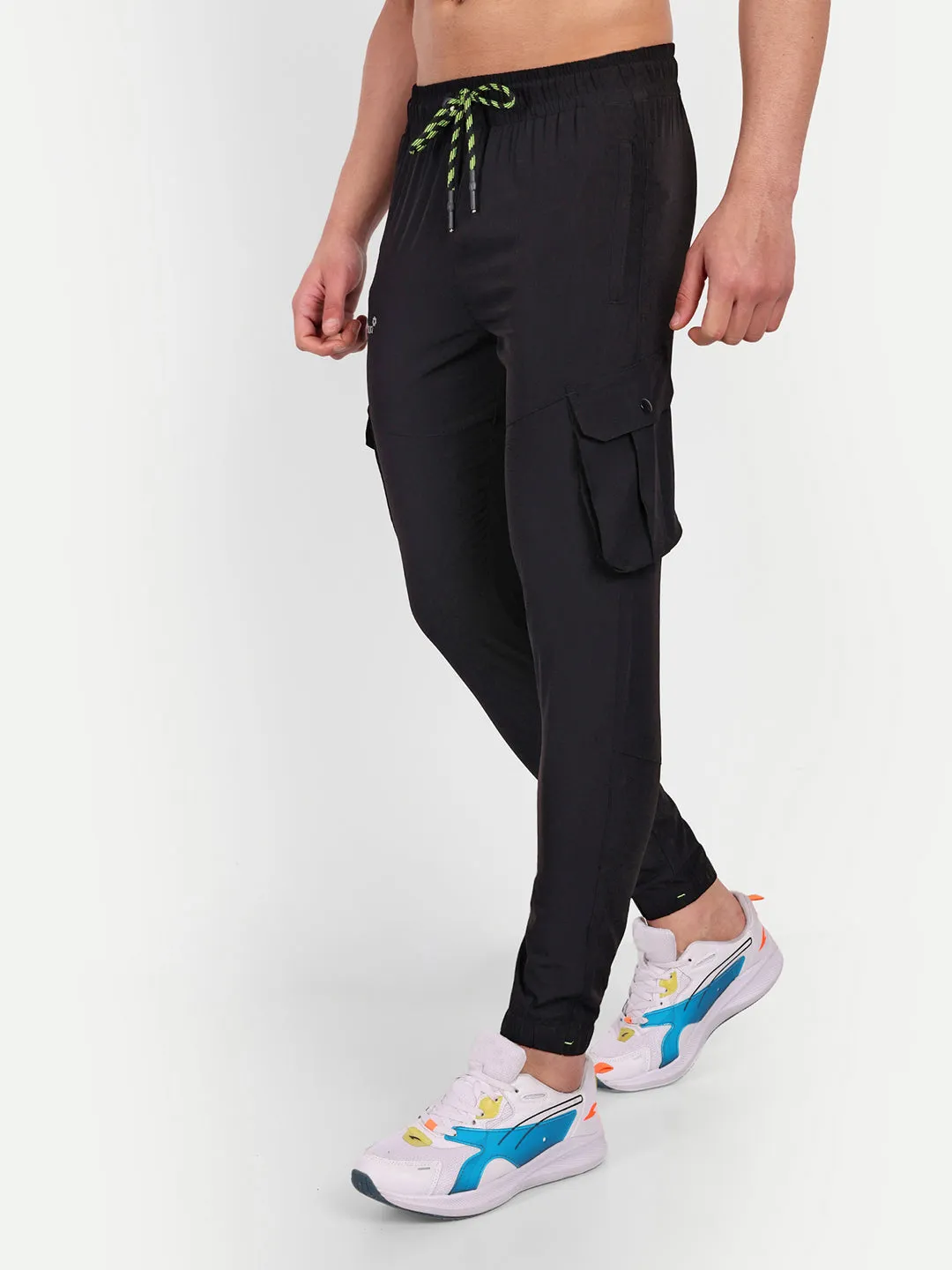 Sport Sun Black NS Lycra Cargo Jogger