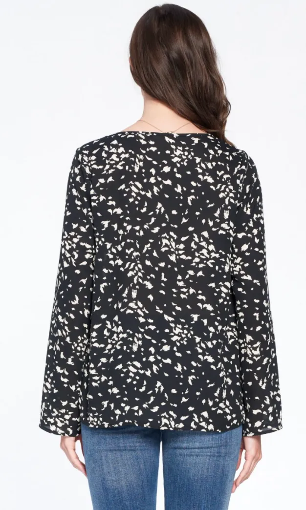 Spotting Her Beauty Long Sleeve Top