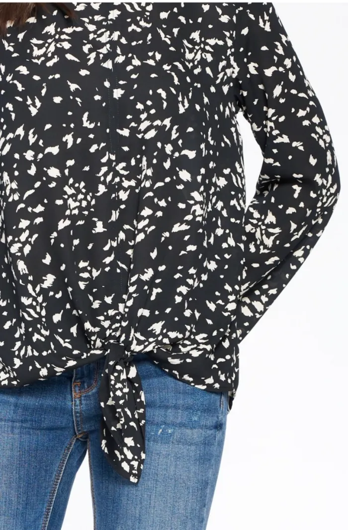 Spotting Her Beauty Long Sleeve Top