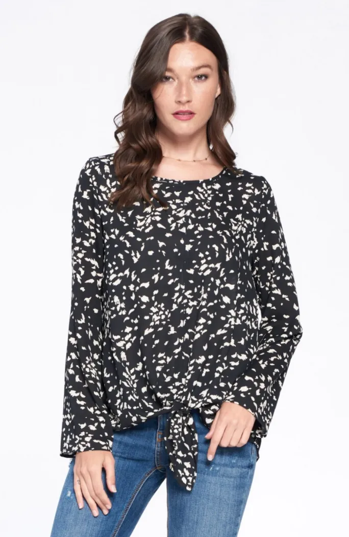 Spotting Her Beauty Long Sleeve Top