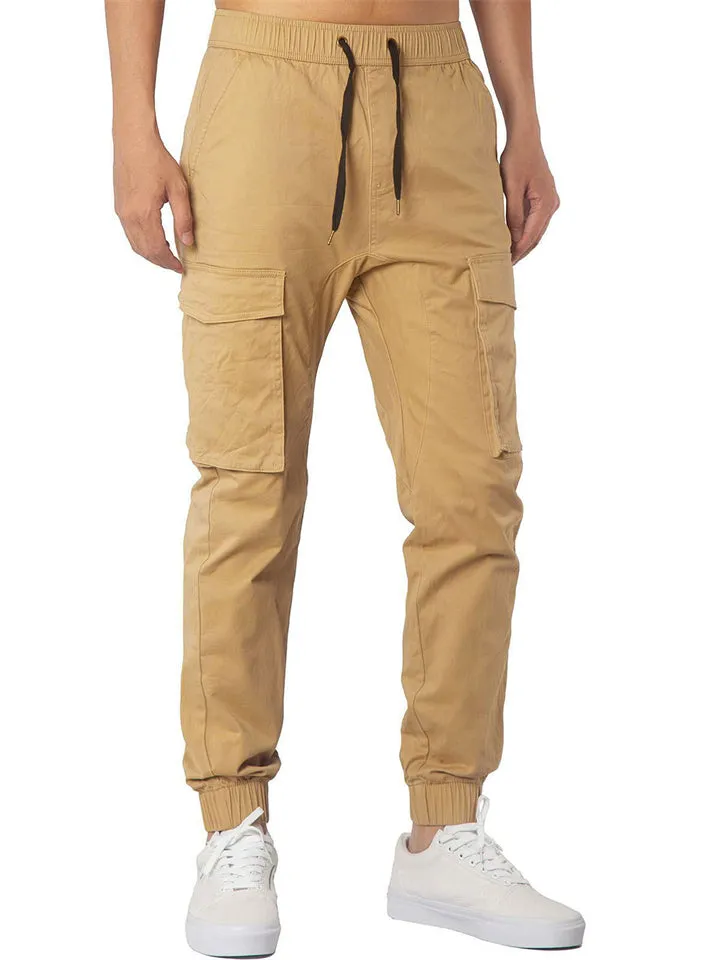 Spring Autumn Leisure Men's Multi-pocket Cargo Pants