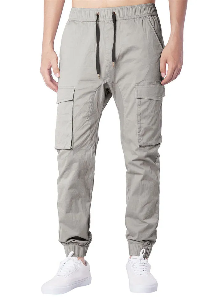 Spring Autumn Leisure Men's Multi-pocket Cargo Pants