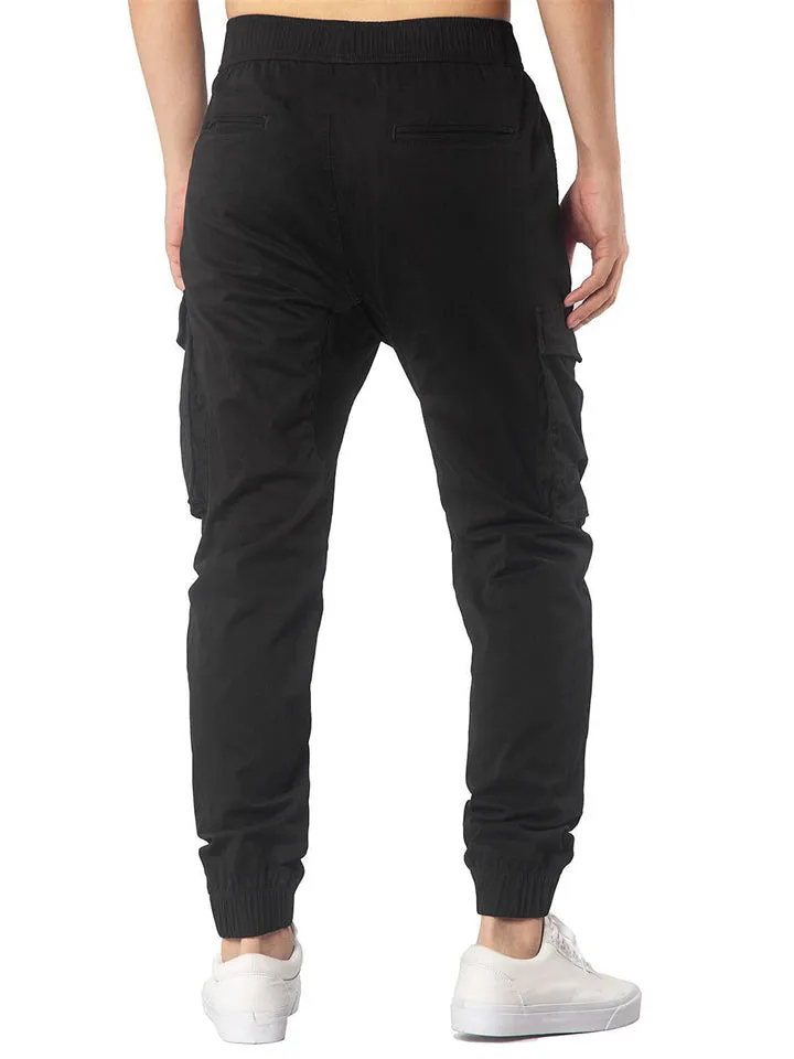 Spring Autumn Leisure Men's Multi-pocket Cargo Pants