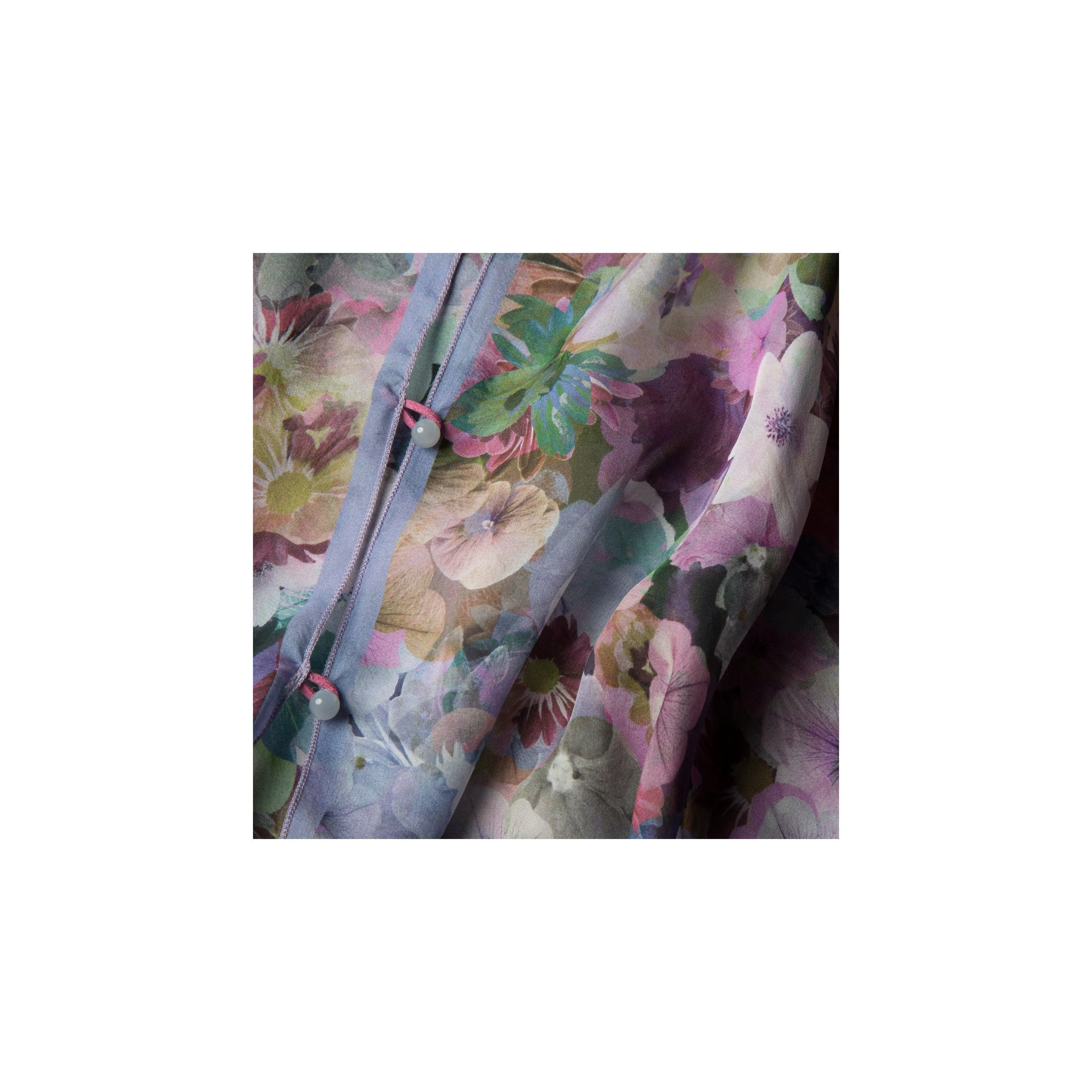 Springtime Silk Chiffon Scarf Wrap