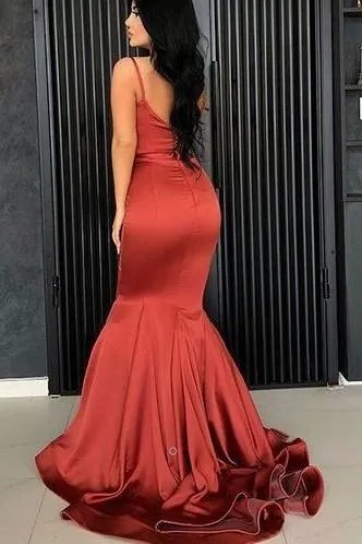 Square Neckline Mermaid Prom Dress with Double Straps