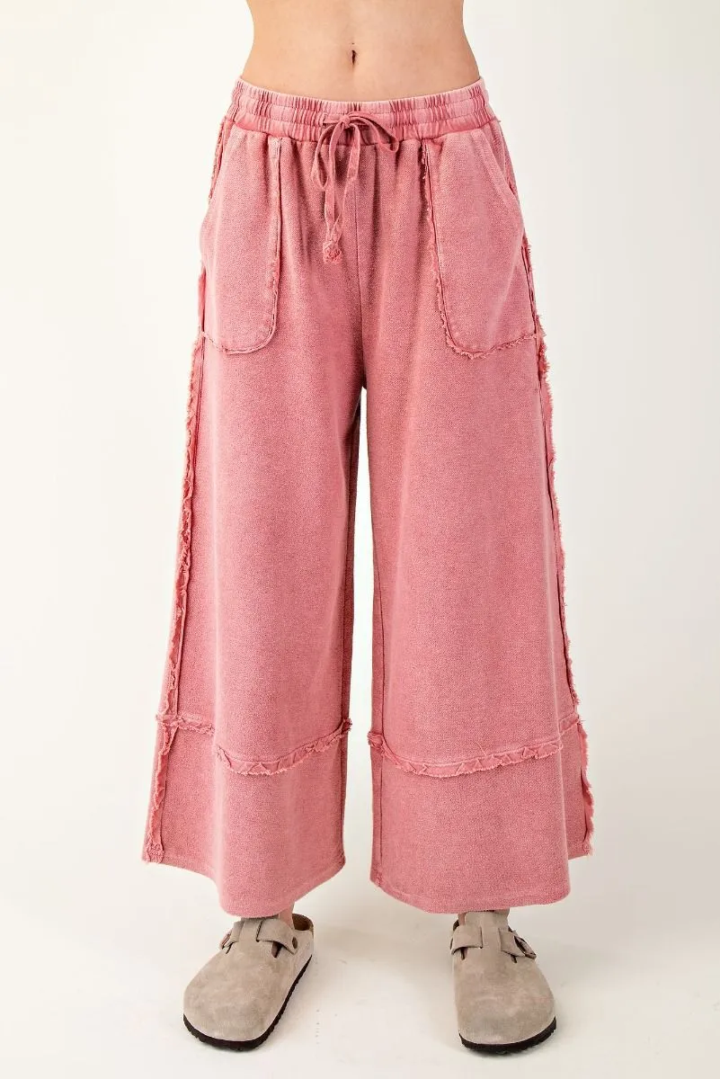 Stand Up Gal Wide Leg Pants in Boho Red