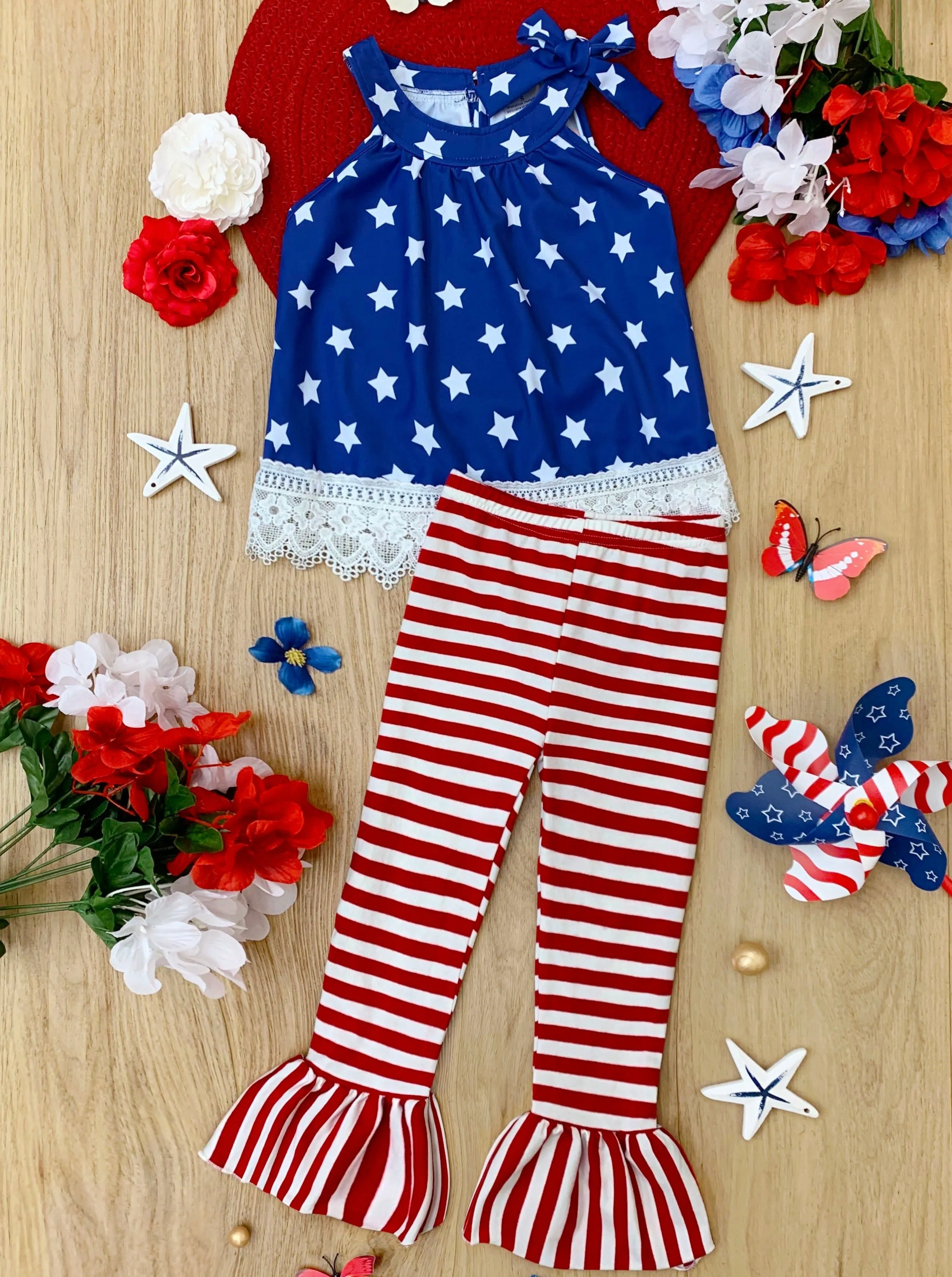 Star Spangled Sweetheart Bell Bottom Set