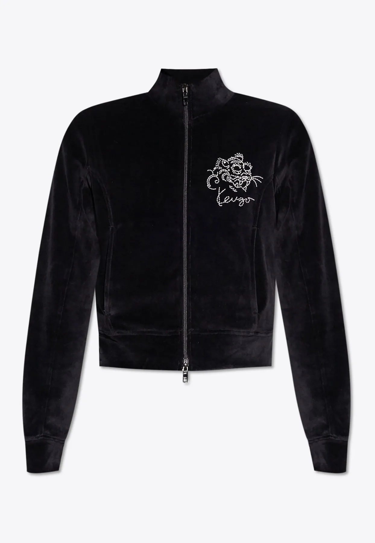 Star Tiger Embroidered Velvet Jacket