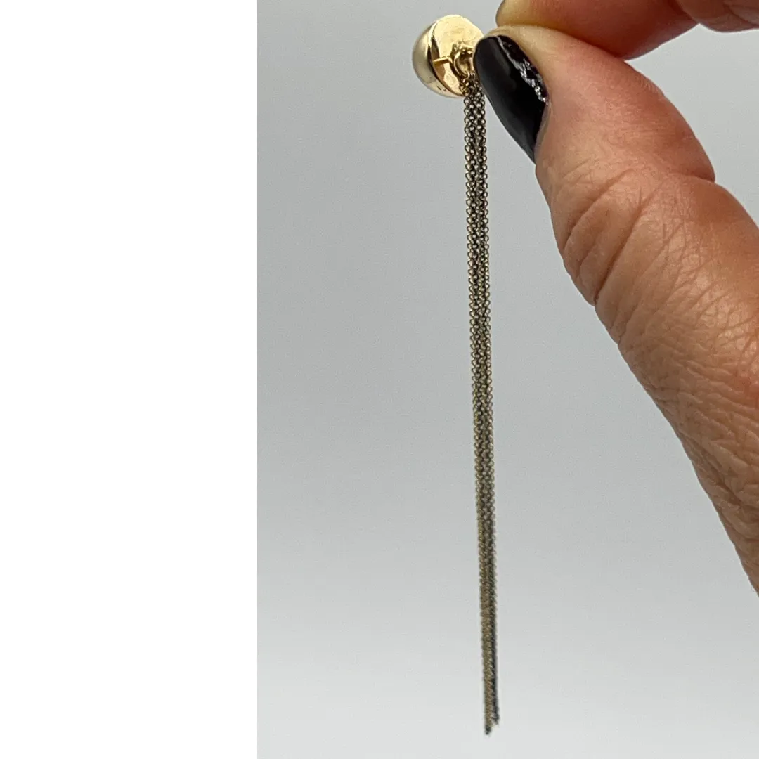 STARRY NIGHT ADD-ON Earrings: Yellow gold and Black Rhodium silver