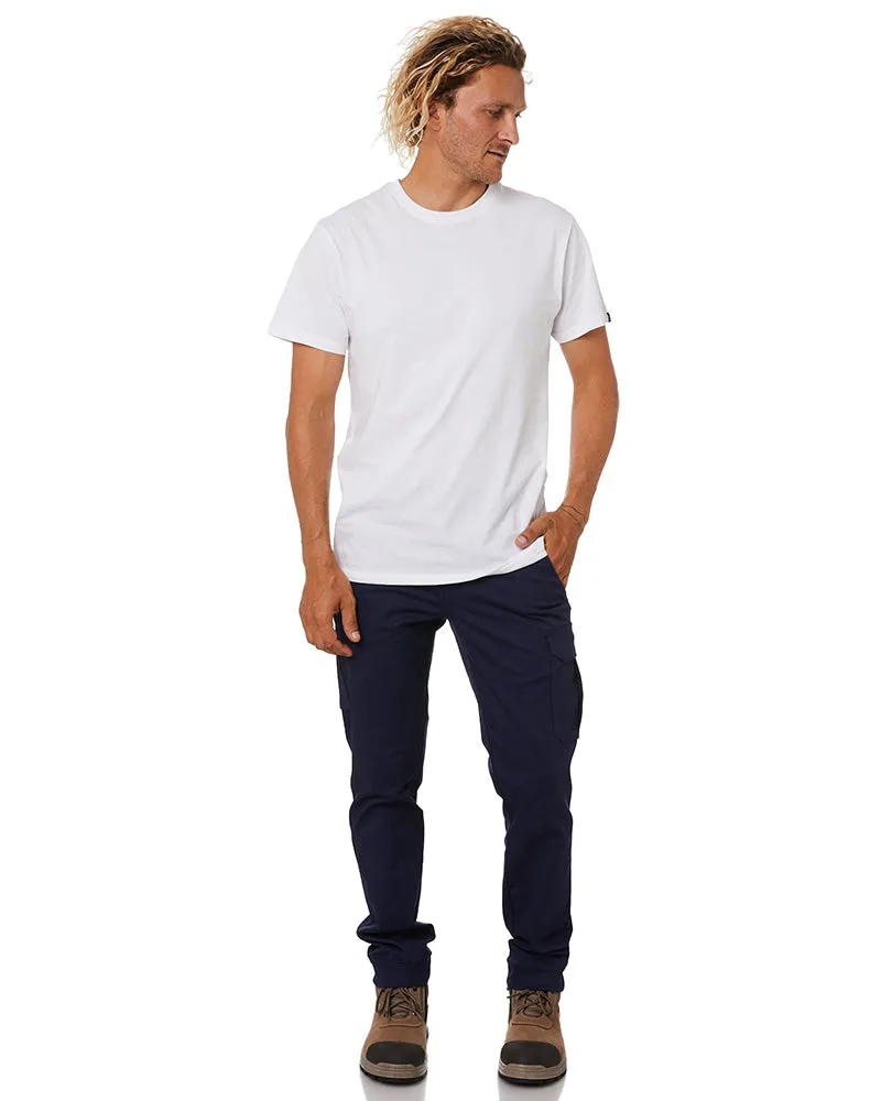Stretch Cuff Cargo Pant - Navy