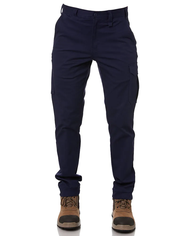 Stretch Cuff Cargo Pant - Navy