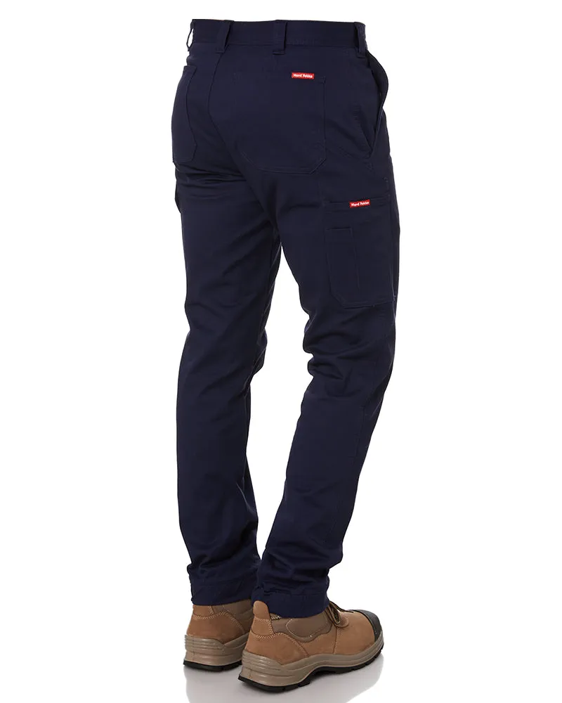 Stretch Cuff Cargo Pant - Navy