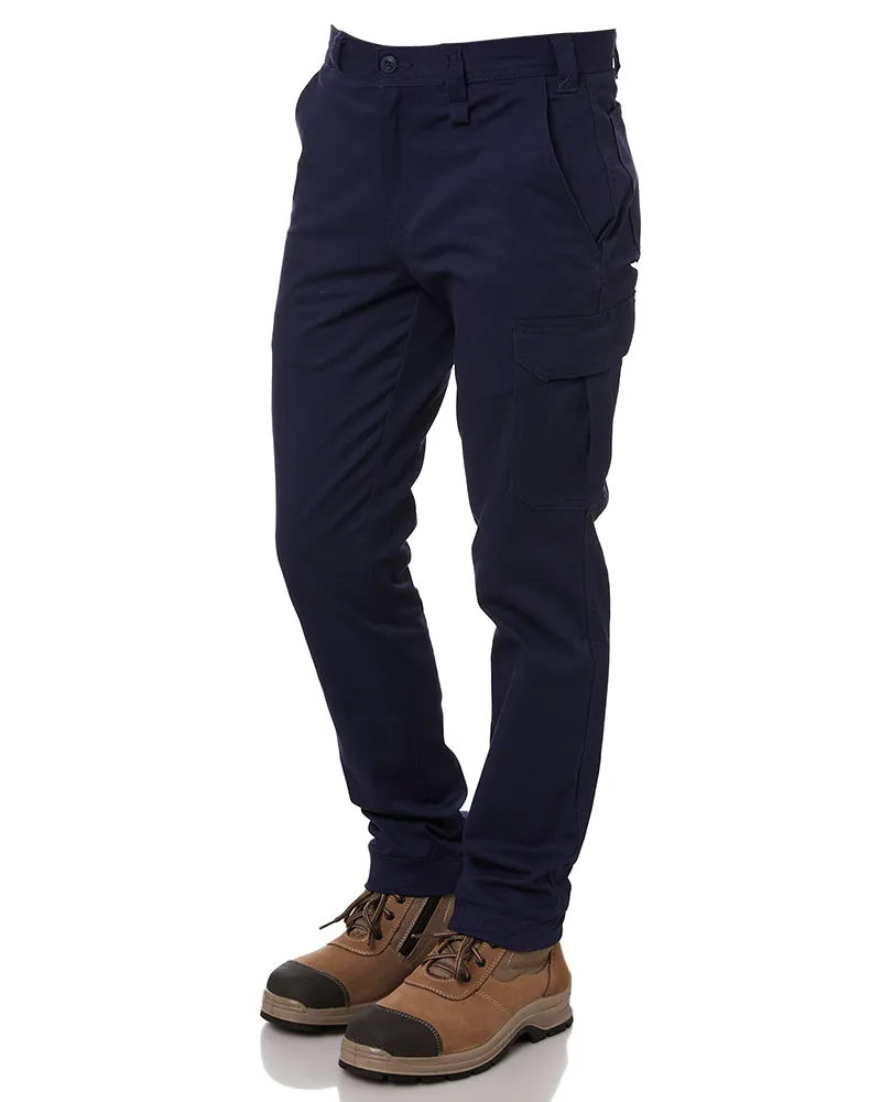 Stretch Cuff Cargo Pant - Navy