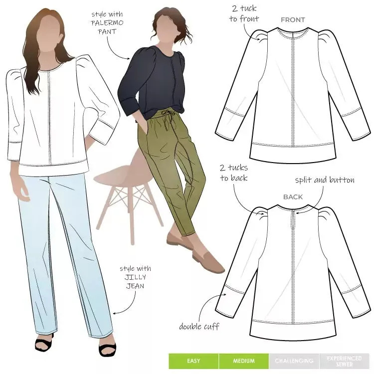 Style Arc Florence Woven Top - sizes 10-22