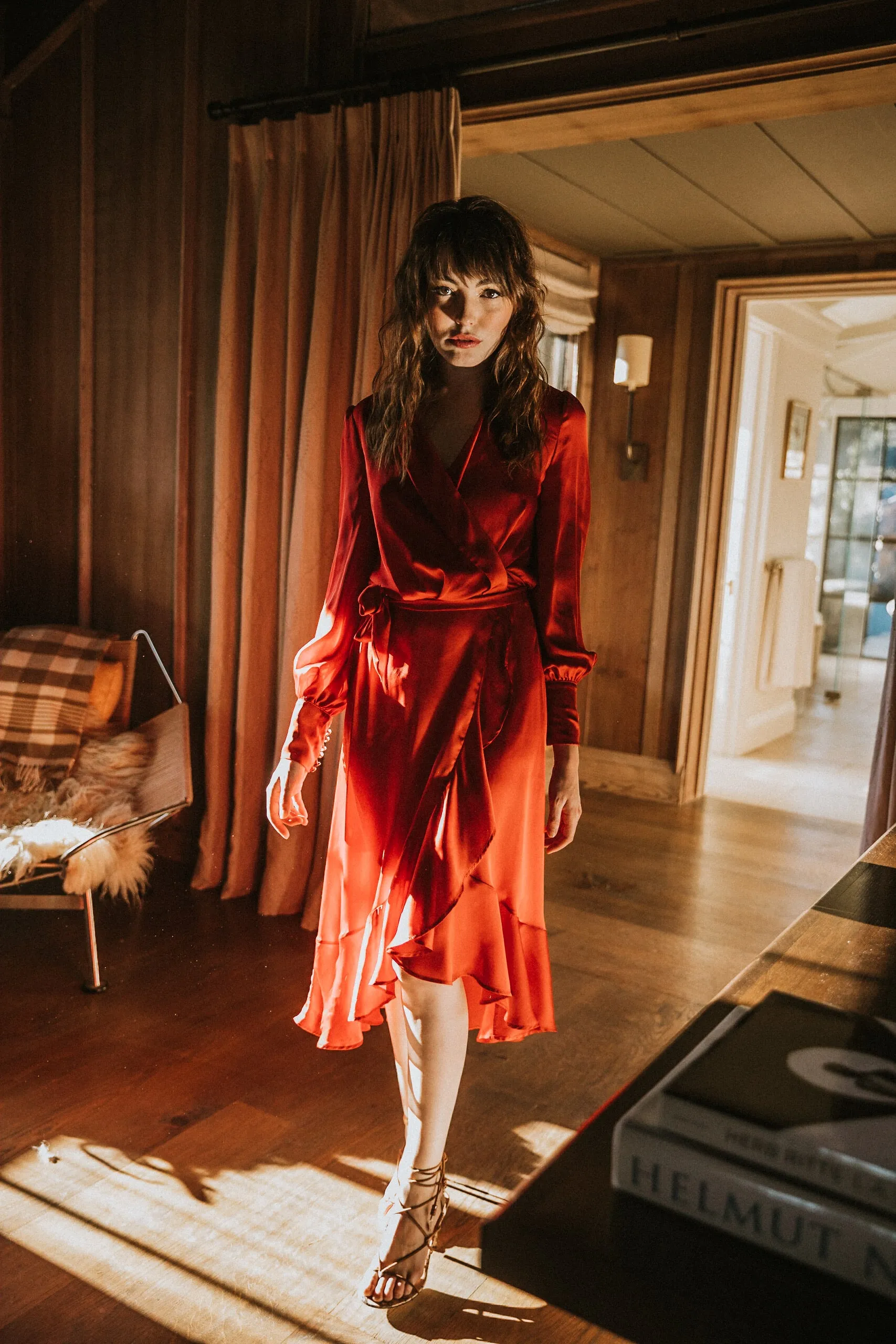 SukiSo Women's Emma Red Wrap Dress