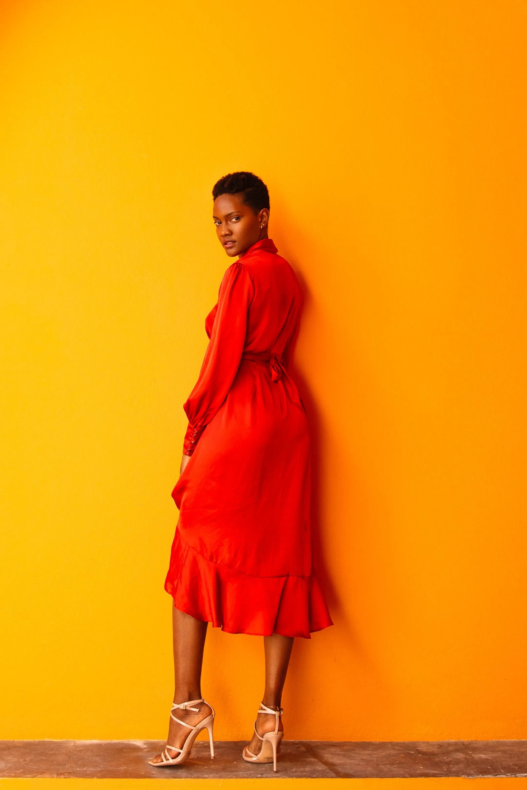 SukiSo Women's Emma Red Wrap Dress
