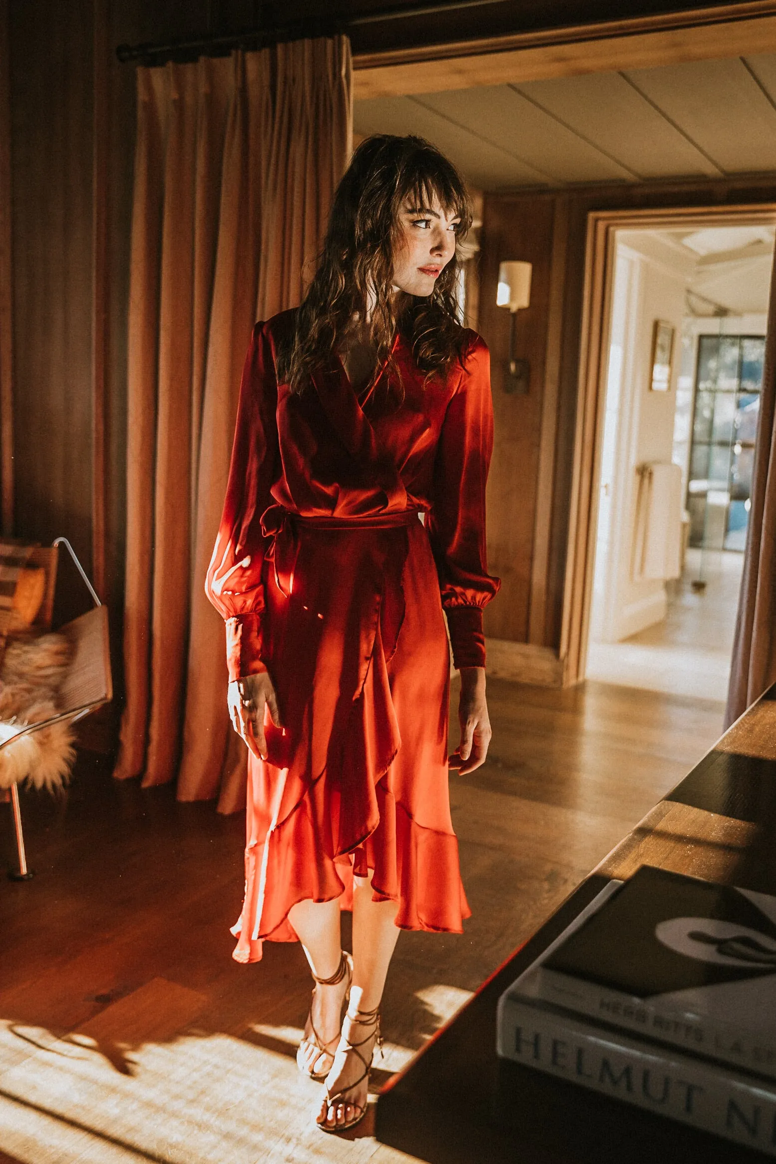 SukiSo Women's Emma Red Wrap Dress