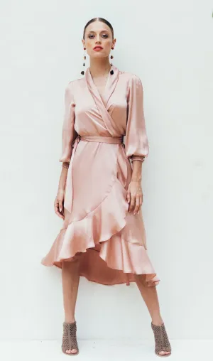 SukiSo Women's Emma Wrap Dress in Pink