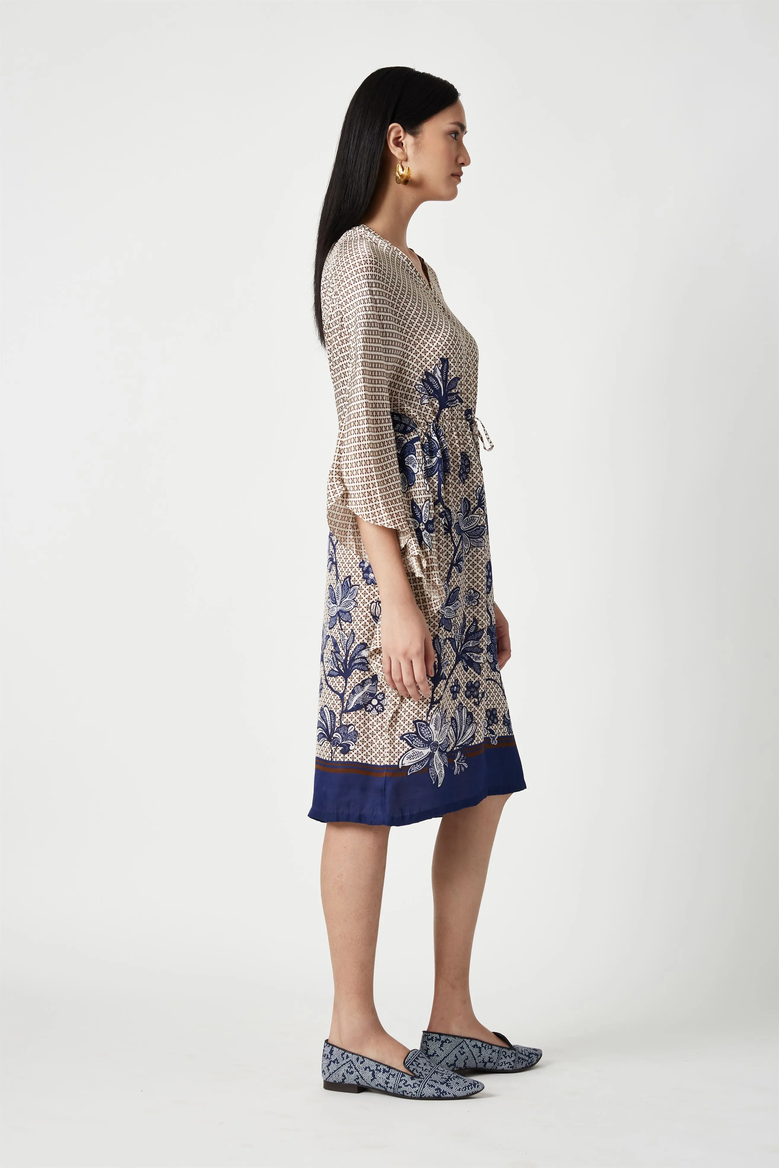 Summer Kaftan Linen Satin Timor Printed-Fashion Edit Java 3-4JV-113-Payal Pratap