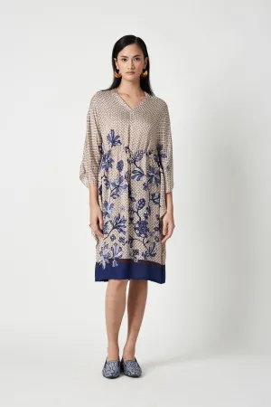 Summer Kaftan Linen Satin Timor Printed-Fashion Edit Java 3-4JV-113-Payal Pratap