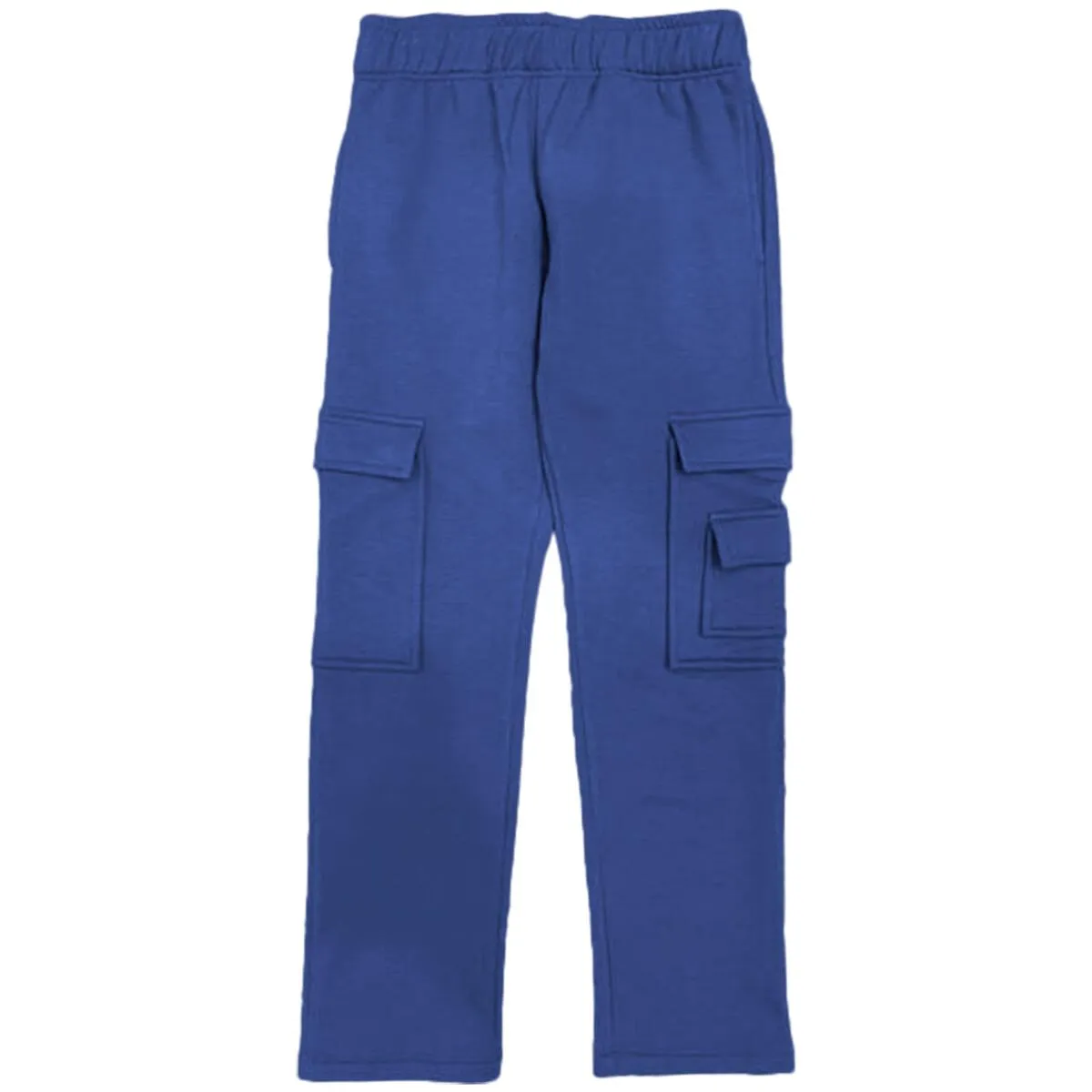 Suzette Kids Brushed Soft Cloud Cargo Pocket Straight Leg Pant - Marlin