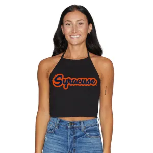 Syracuse Black Halter Top