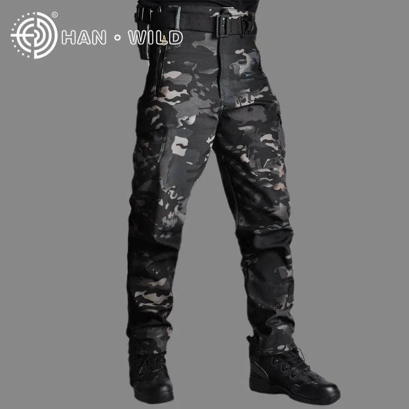 Tactical Pants Soft Shell Fleece Cargo Military Pants