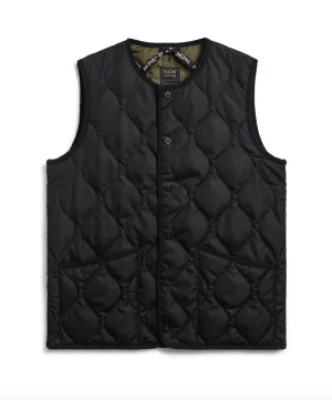 Taion, Military Crew Neck Down Vest | Black