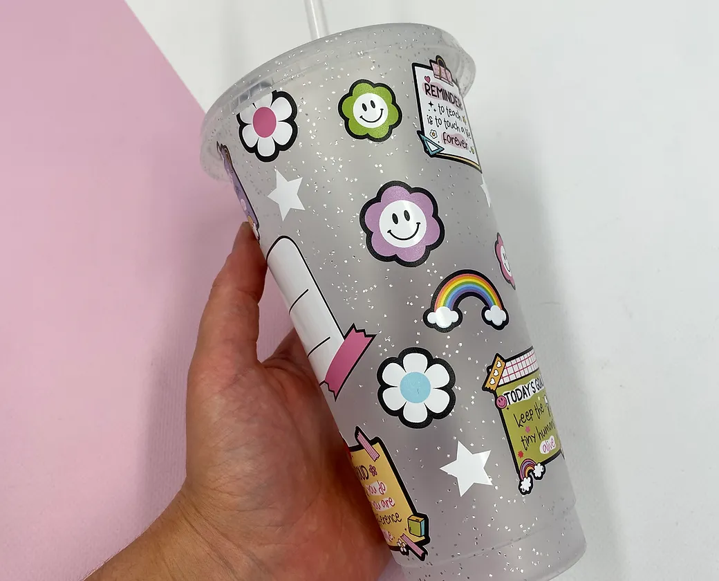 Teacher Notes 24oz Coldcup Wrap