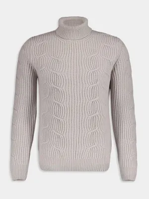 Textured Wool Turtleneck