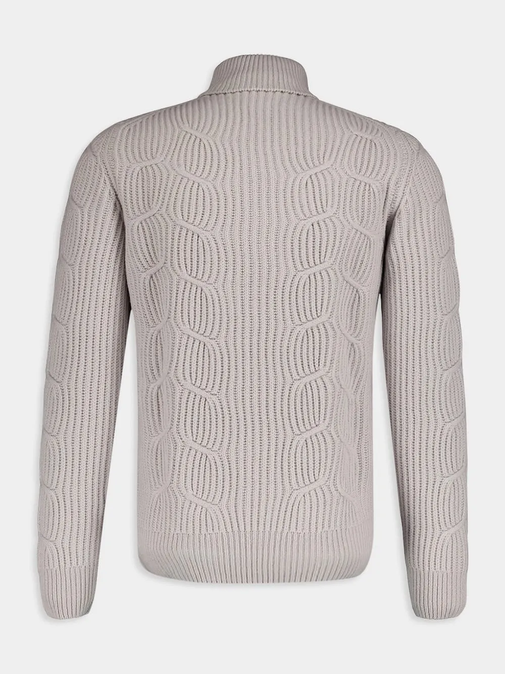 Textured Wool Turtleneck