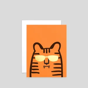 Tiger Shades Letterpress Card