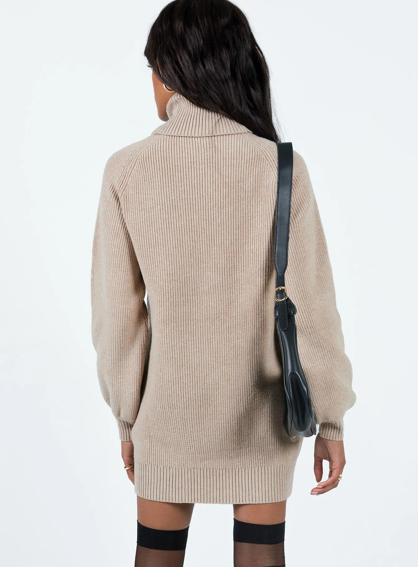 Time-sensitive offer Sweater Dress Cream Mellow Shipping guarantee