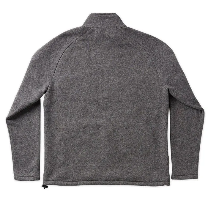 TOM BECKBE KNIT QUARTER ZIP - PEWTER