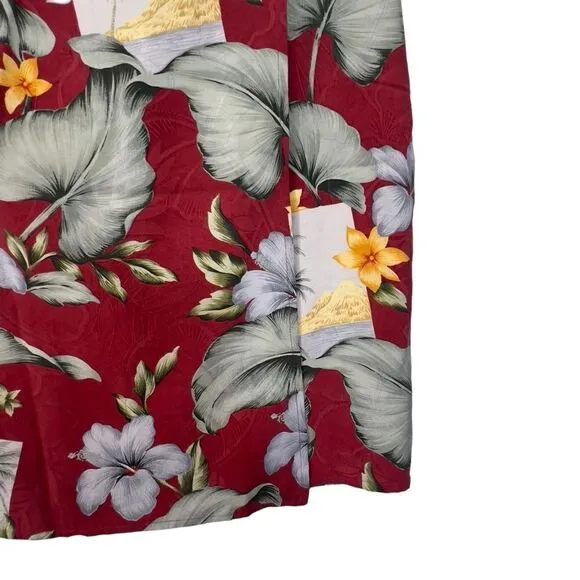 Tommy Bahama Wrap Skirt 4/6 100% silk