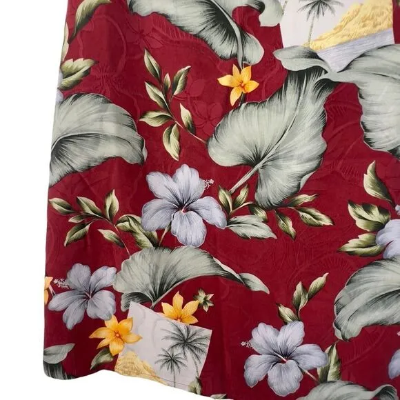 Tommy Bahama Wrap Skirt 4/6 100% silk