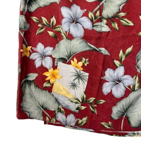 Tommy Bahama Wrap Skirt 4/6 100% silk