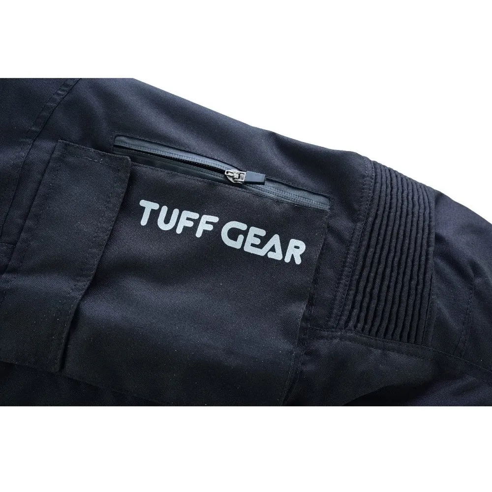Tuff Gear Motorbike Waterproof Armoured Textile Pants - Adventure (Black)