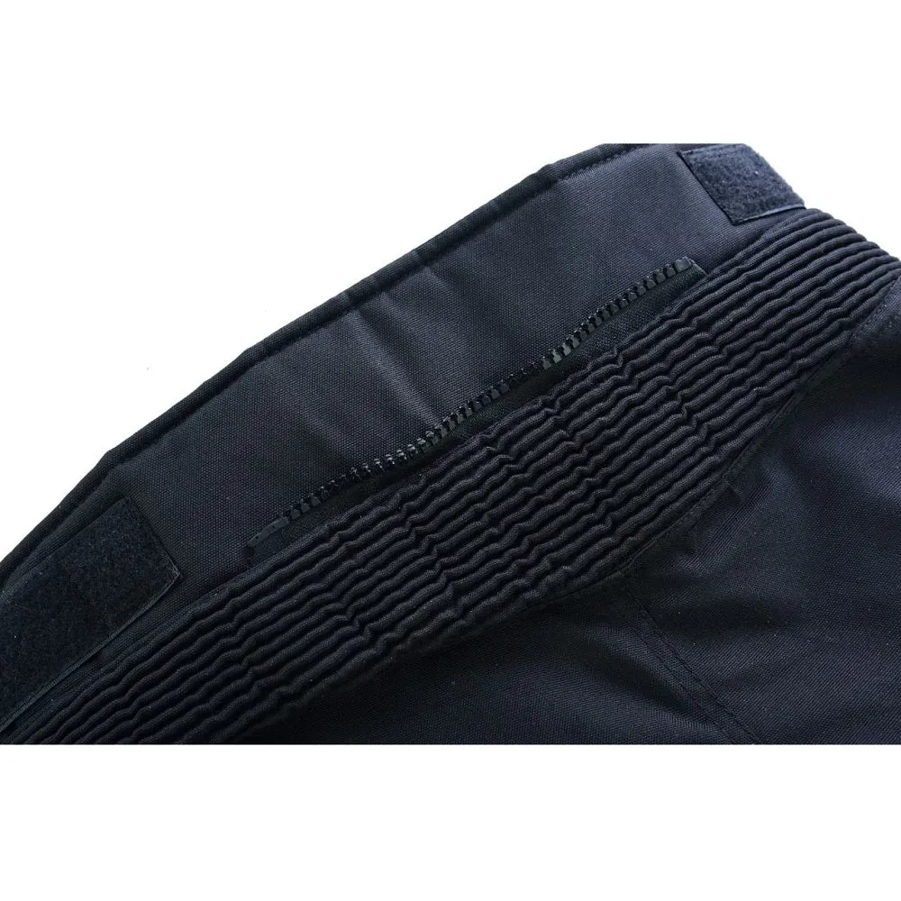 Tuff Gear Motorbike Waterproof Armoured Textile Pants - Adventure (Black)