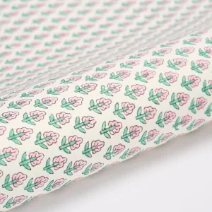 Tulip Bud Blush -Sheet of Handmade Gift Wrap