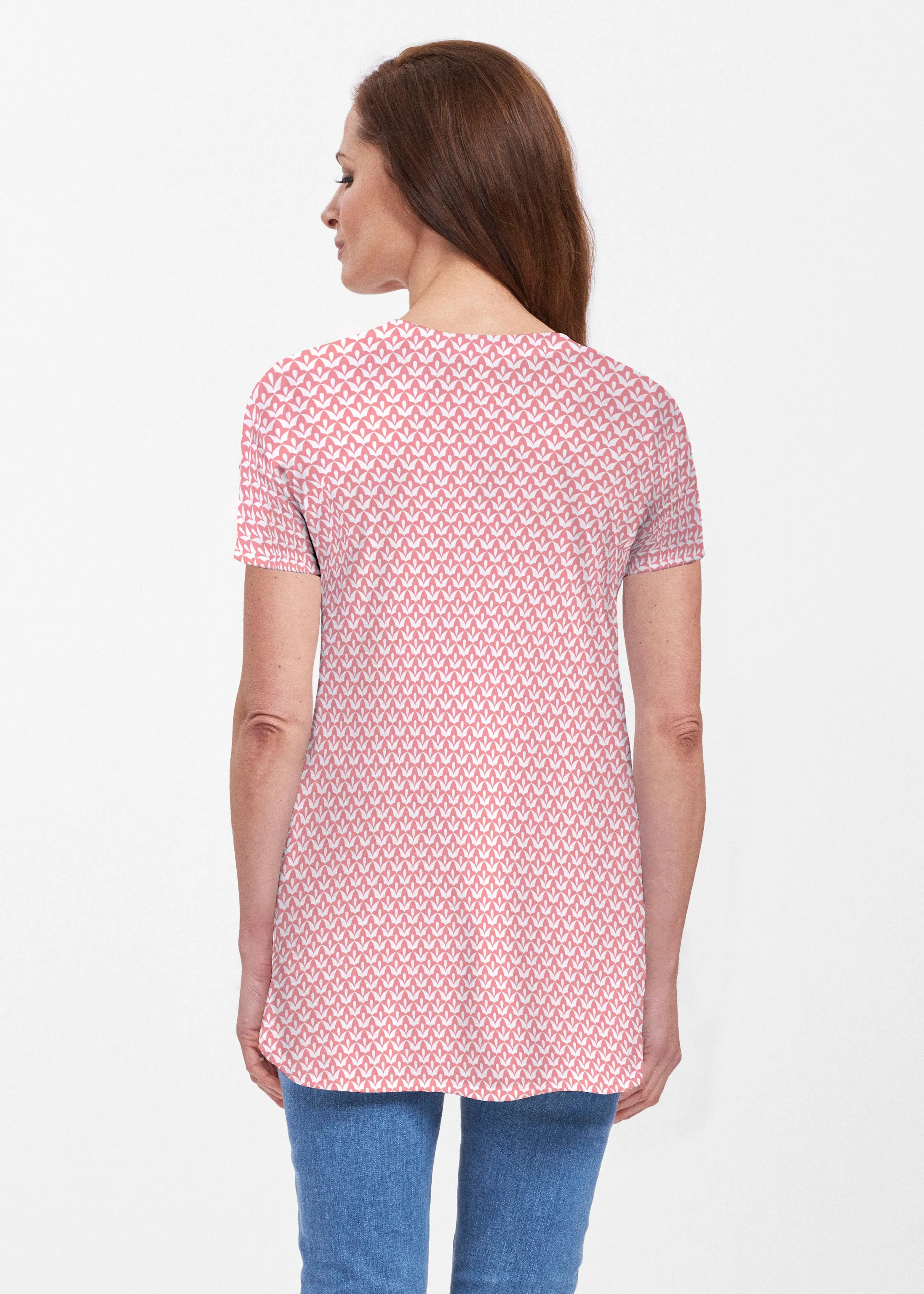 Tulips are Back (7880) ~ Short Sleeve Butterknit tunic
