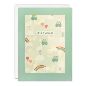 Twins Shakies Baby Card