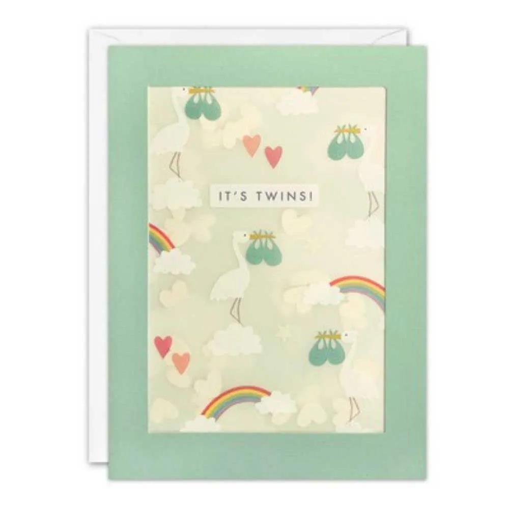 Twins Shakies Baby Card