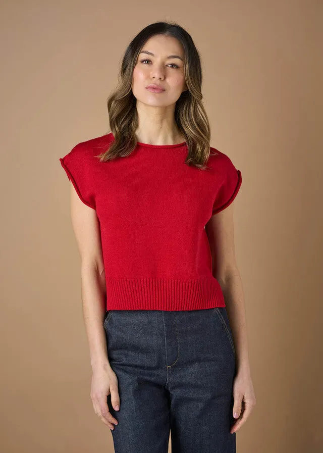 Uimi Australian Made Merino Vest - Poppy